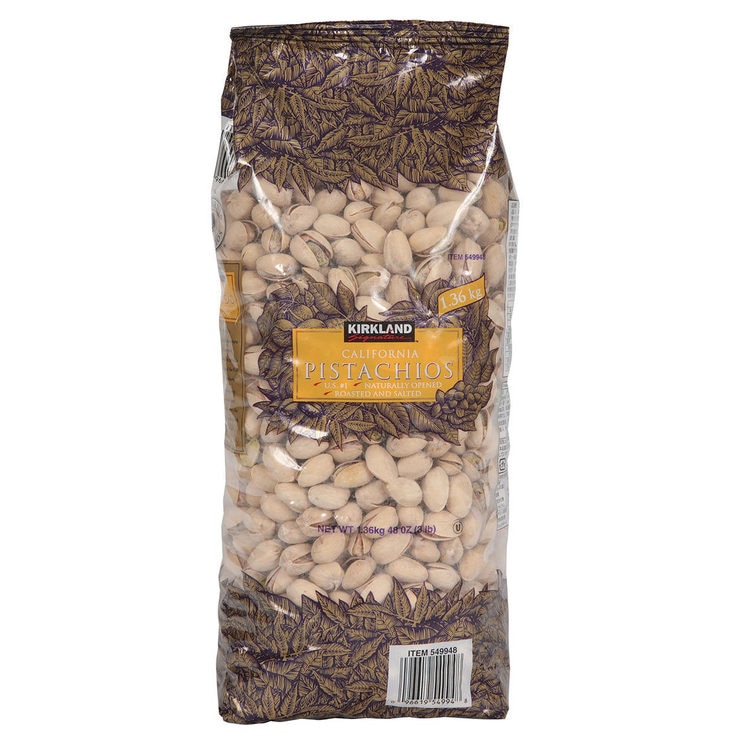Kirkland Signature California Pistachios Roasted & Salted, 1.36kg Costco UK