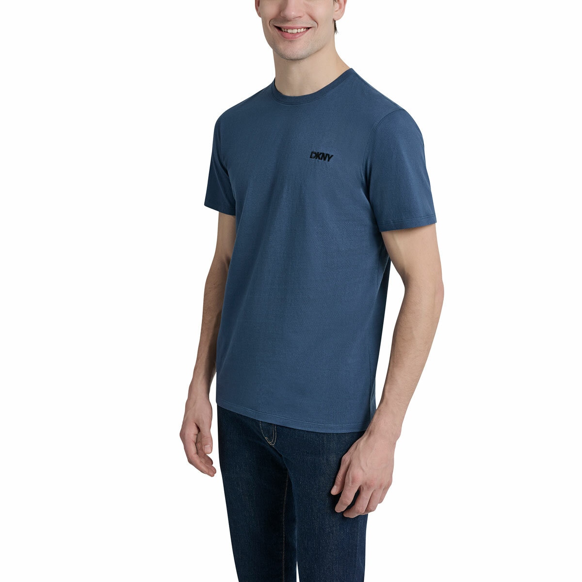 DKNY Men's Logo Tee in Navy