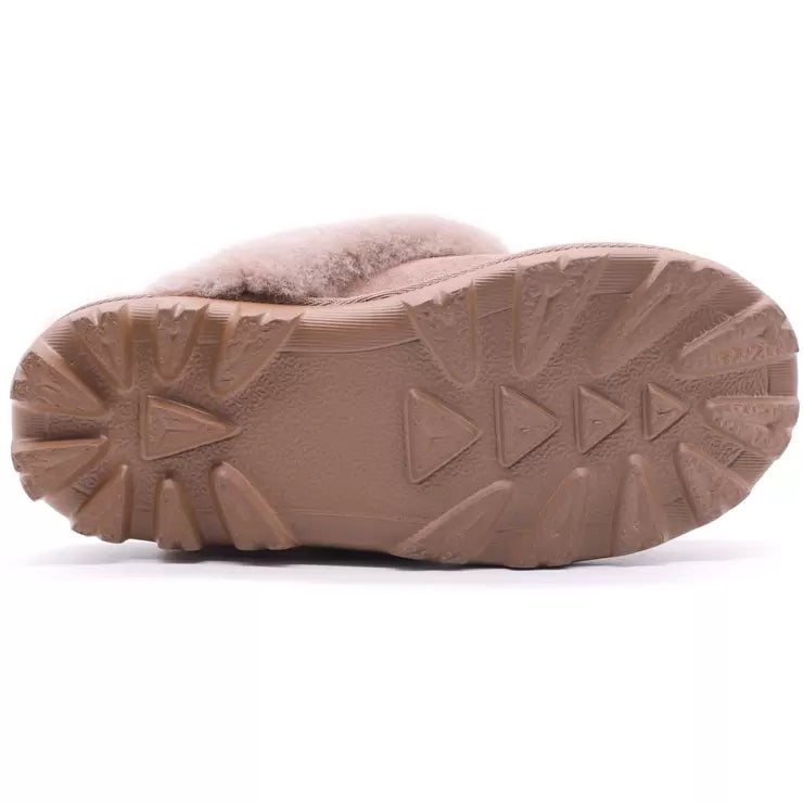 Kirkland Signature Women's Shearling Slippers in Caribou