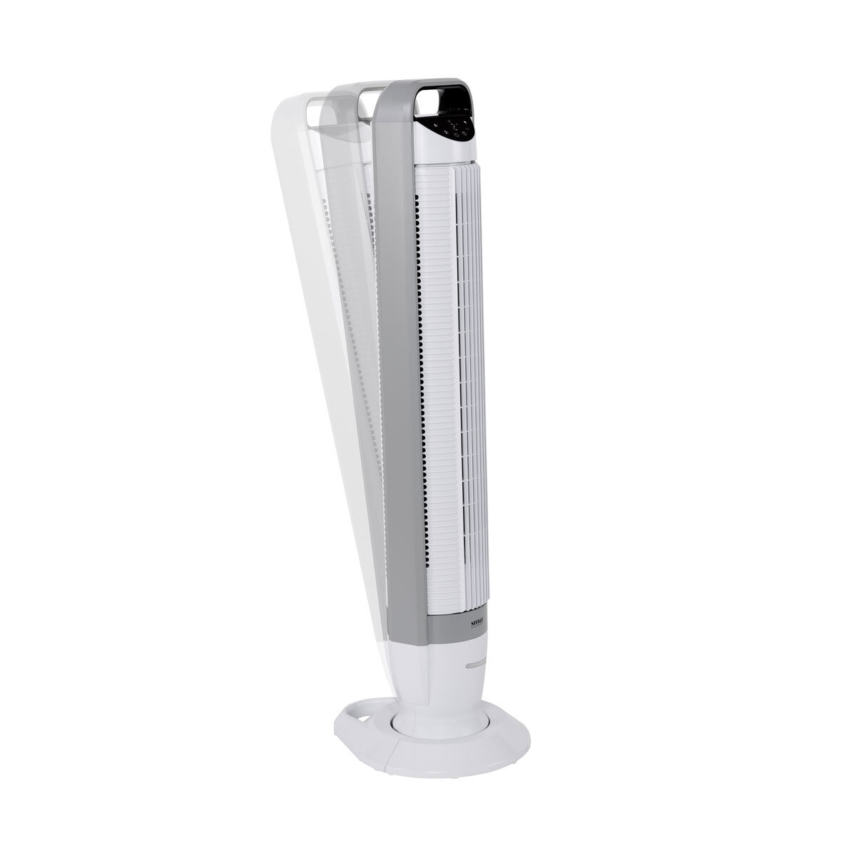 Side Profile of Seville Tower Fan with Tilt