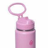 ThermoFlask Stainless Steel Water Bottle 710ml, 2 Pack in Sage Green & Velvet Rose