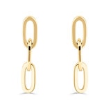 14ct Yellow Gold Paperclip Link Earrings