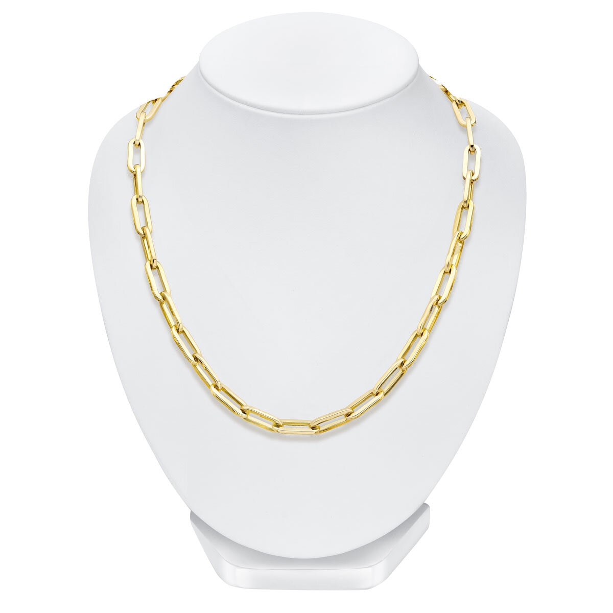 14kt Yellow Gold Paperclip 24" Necklace