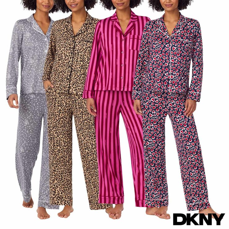 DKNY Women's Notch Collar Pyjama Set DKNY Women's Notch Collar Pyjama Set