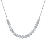 3.00ctw Round Brilliant Cut Diamond Necklace, 14ct White Gold