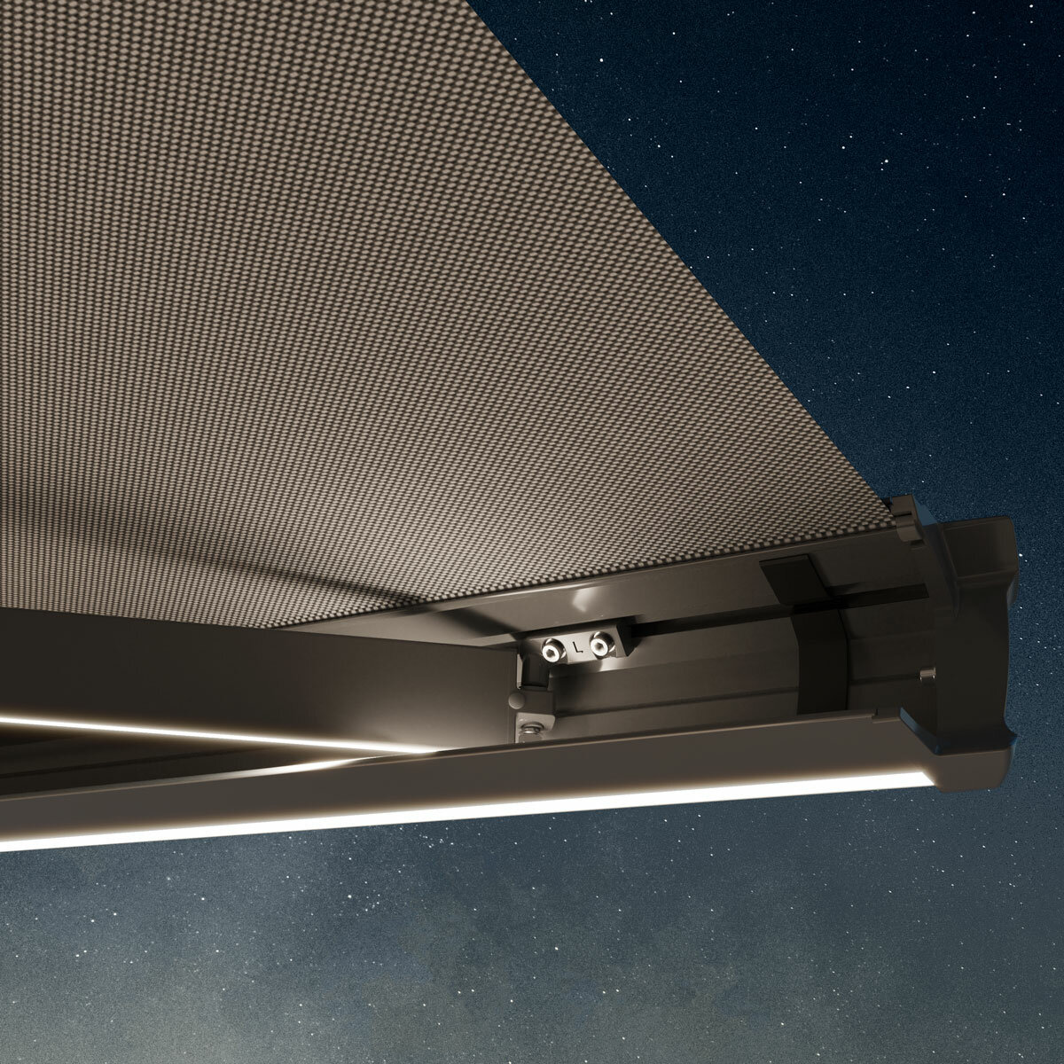 Olympus LED Awnings Athena Outdoor Patio Awning up to 2.5m Projection, Fully Installed