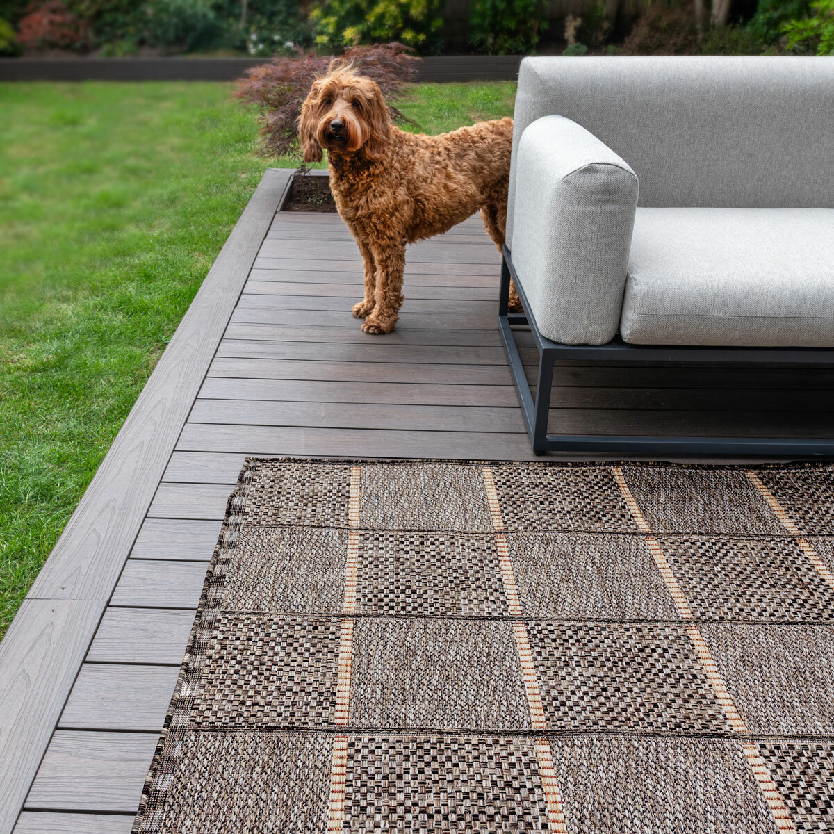 Concept Looms Sumac Mocha Indoor Outdoor Rug, in 3 Sizes