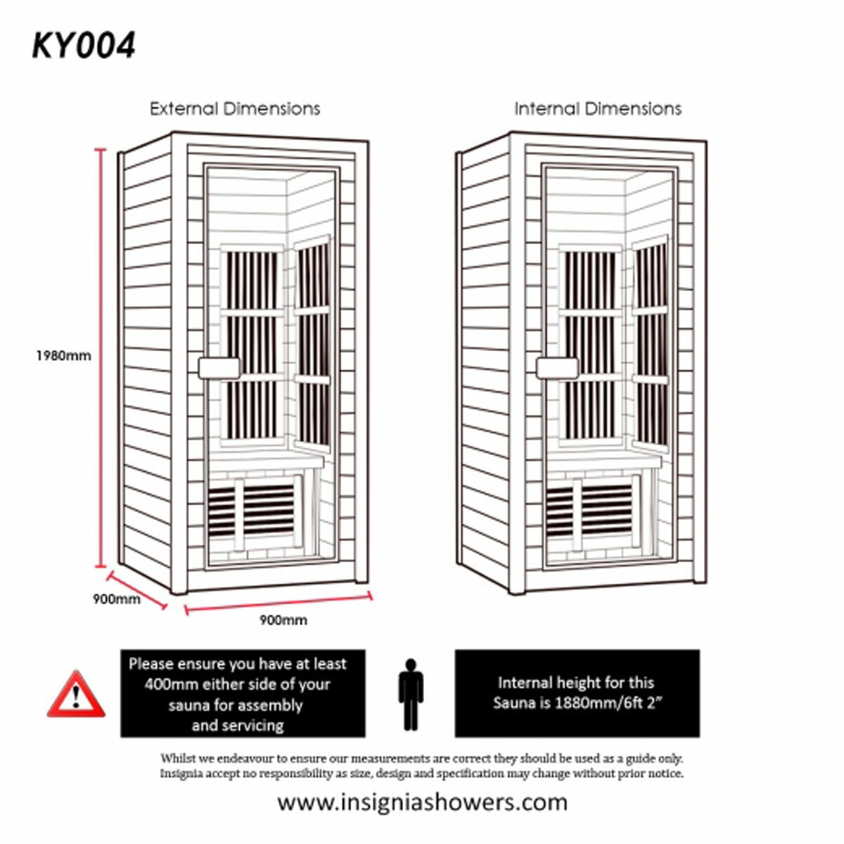 Insignia 1 Person Far Infrared Indoor Sauna