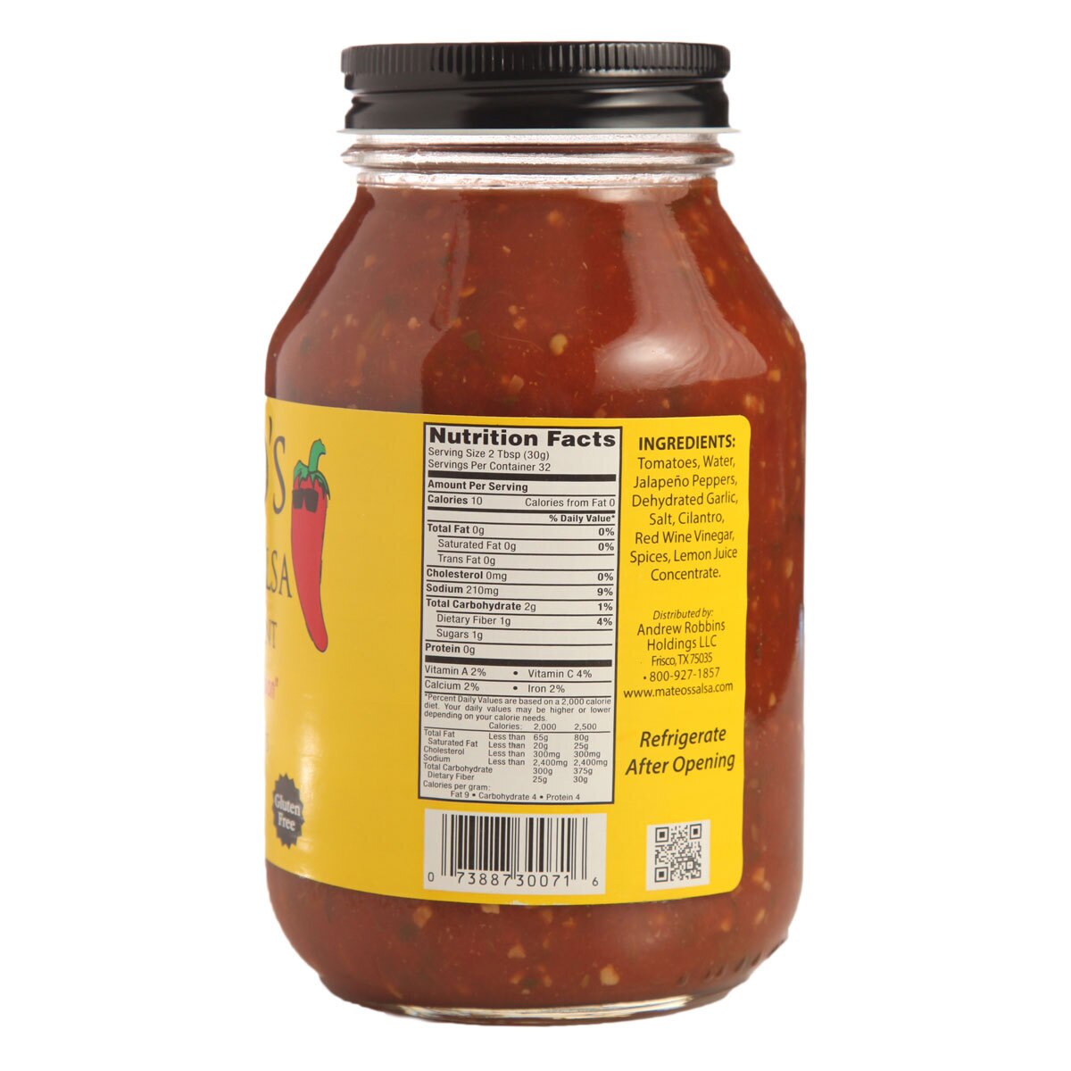 Mateo's Gourmet Texas Medium Salsa, 907g