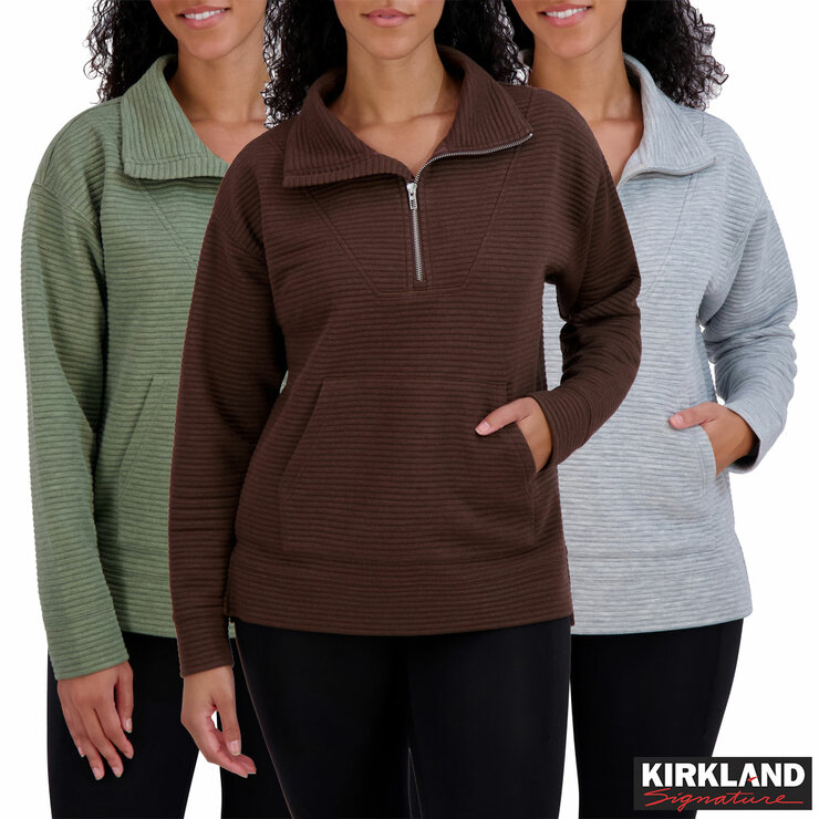 Kirkland Signature Ladies Ottoman 1/2 Zip Kirkland Signature Ladies Ottoman 1/2 Zip