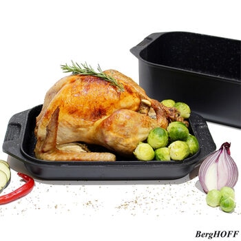 BergHOFF Eurocast Double Roasting Pan, 42cm