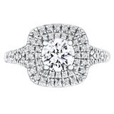 1.07ctw Round Brilliant Cut Diamond Ring, 18ct White Gold