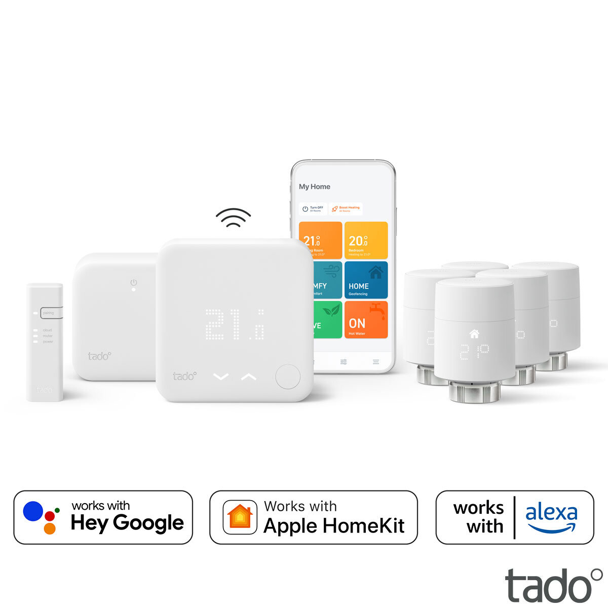 tado° Starter Kit - Wireless Smart Thermostat V3+ with 5