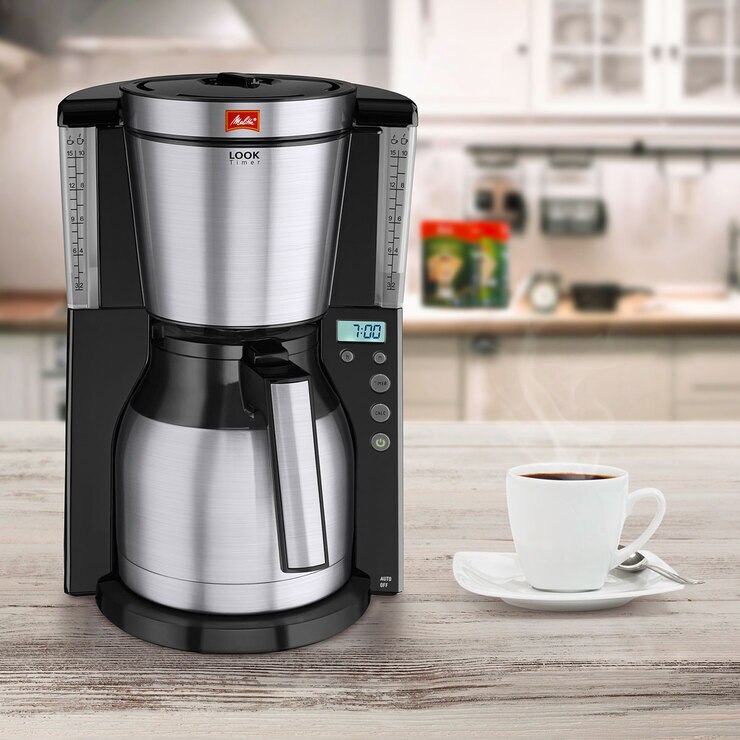 Melitta Look IV Therm Timer Filter Coffee Machine Black Costco UK