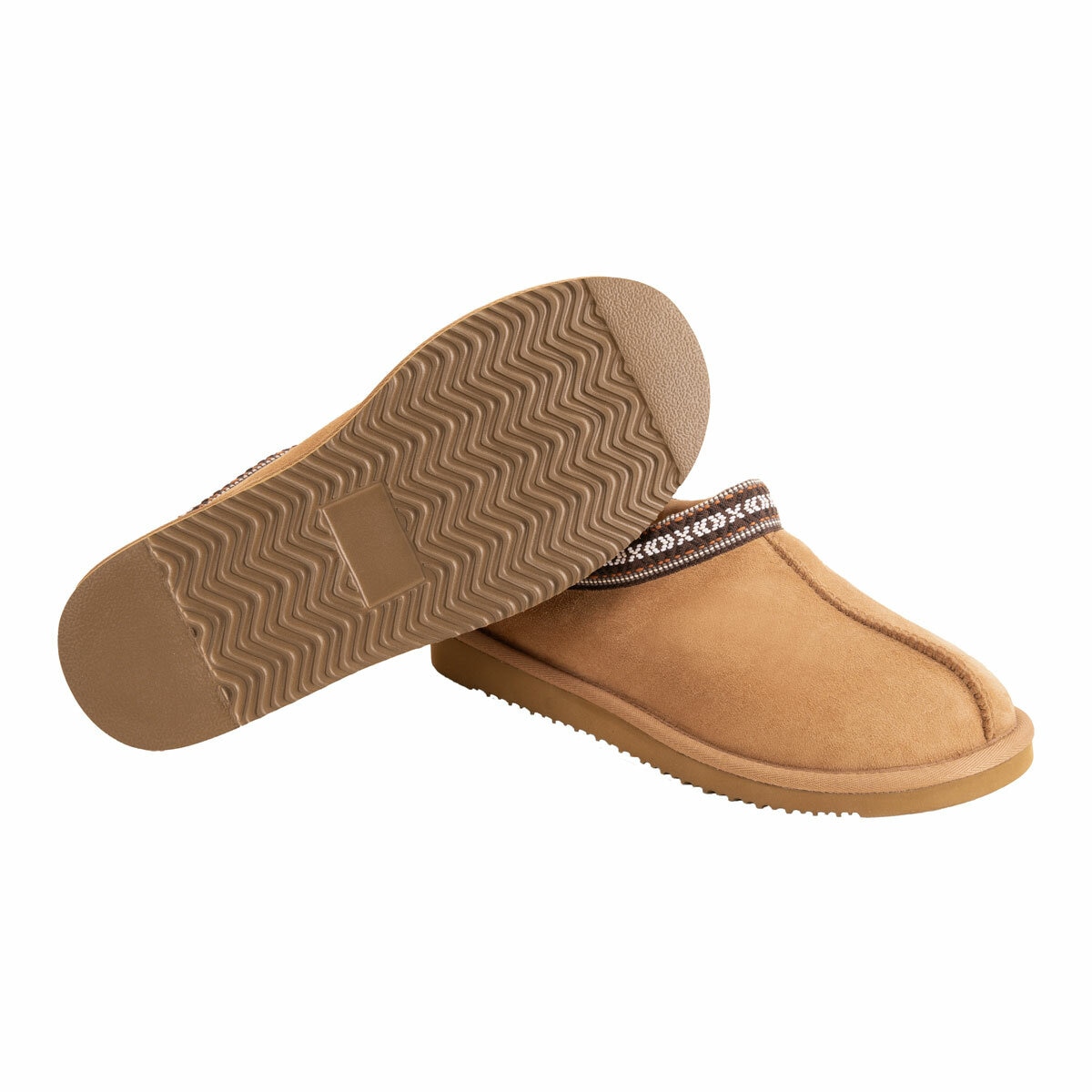 Kirkland Signature Unisex Shearling Slipper In Chestnut