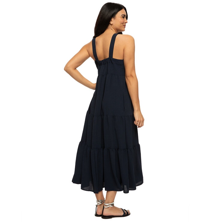 Jezebel Ladies Tiered Dress in Navy Jezebel Ladies Tiered Dress in Navy