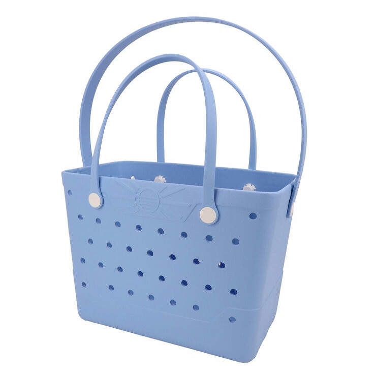 Studio image of the Beachcomber Beach Tote Bag in Blue