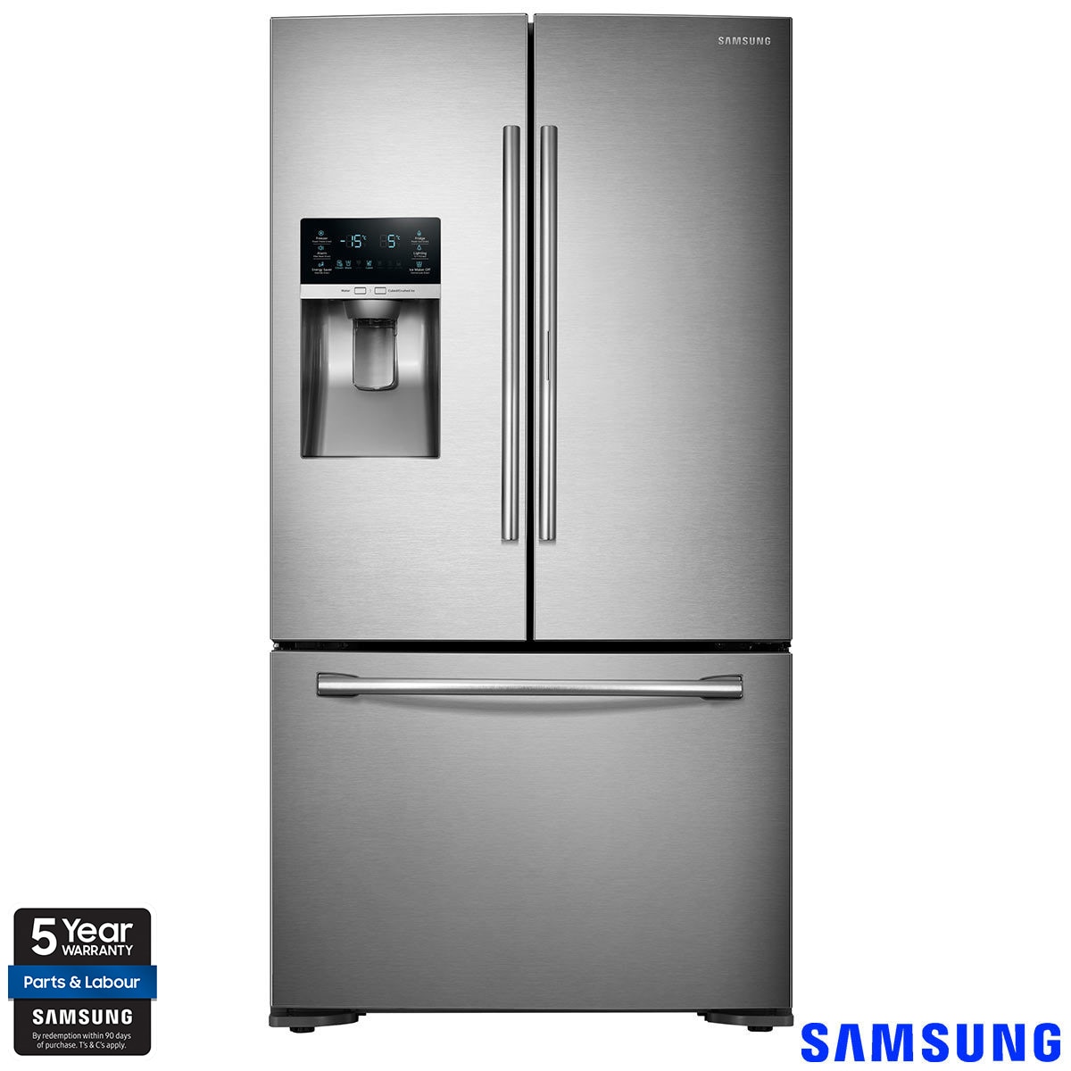 Samsung Rf23htedbsr Eu French Door Fridge Freezer F Rated In Stainless Steel Costco Uk