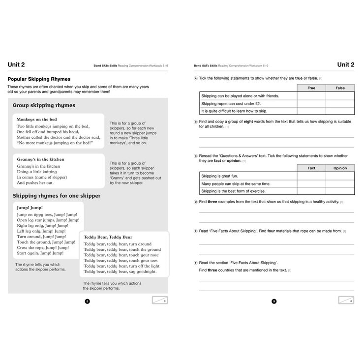 Bond SATs Skills 6 Work Book Pack, KS2 Year 4 Ages 8-9 Bond SATs Skills 6 Work Book Pack, KS2 Year 4 Ages 8-9