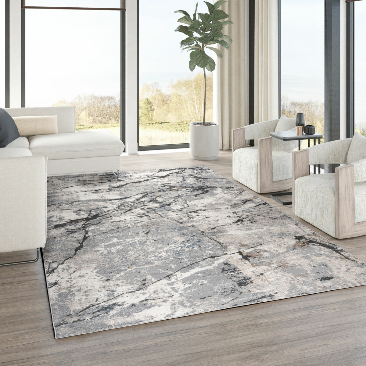 Centenno Area Rug in 3 Designs, 200 x 274 cm