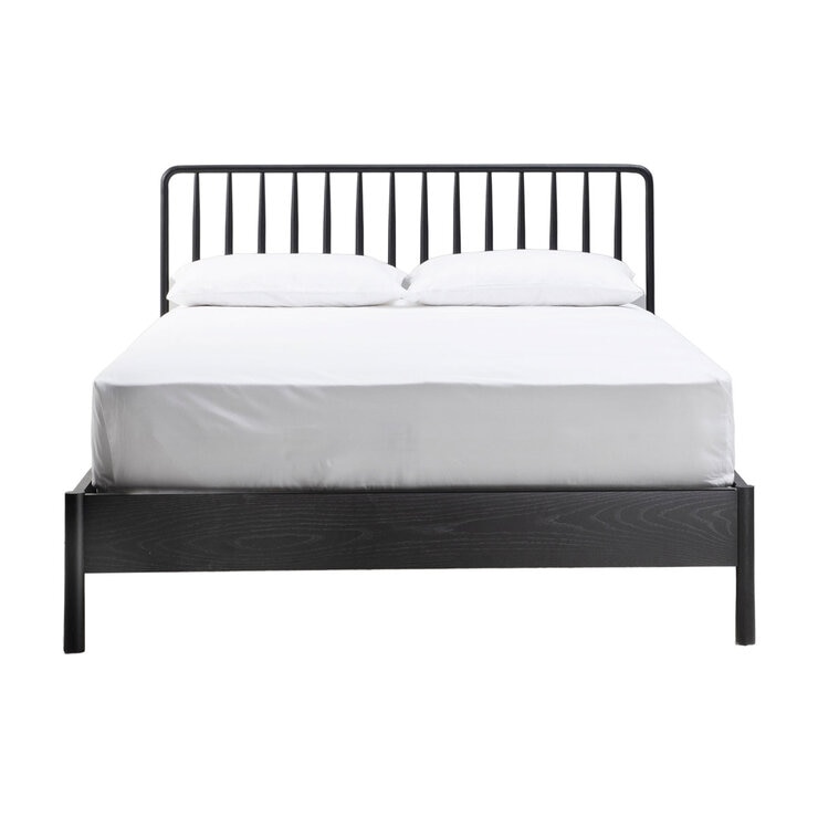 Gallery Wycombe Black Oak Bed Frame, Double