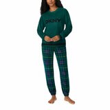 DKNY Ladies Fleece Lounge Set in Green