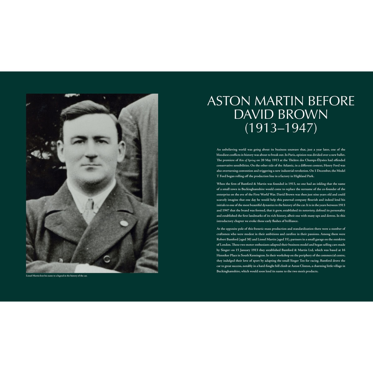Page spread describing David Brown