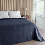 Safdie Cotton Blend Blue Jersey Blanket, 224 x 234 cm Safdie Cotton Blend Blue Jersey Blanket, 224 x 234 cm