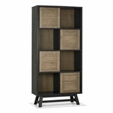 Bentley Designs Camden Weathered Oak & Peppercorn Display Cabinet
