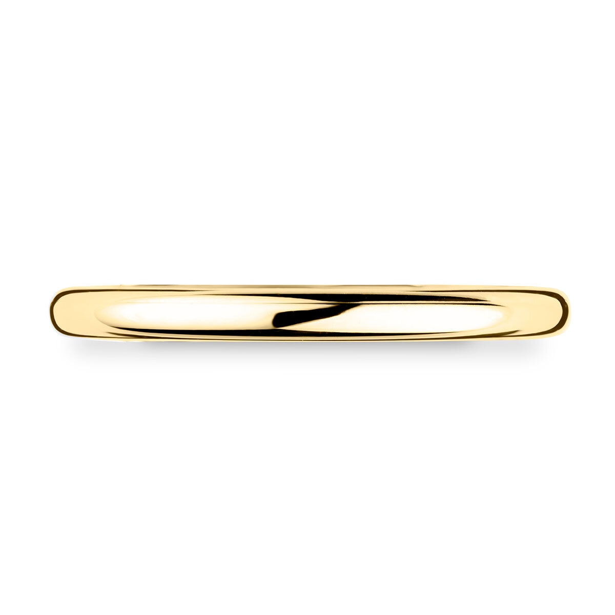 2.0mm Basic Court Wedding band. 18ct Yellow Gold