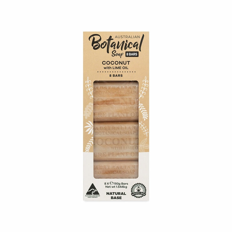 Australian Botanical Soap Bar, 8 Pack in 4 Varieties
