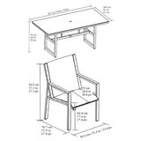 Agio Trinity 7 Piece Sling Dining Patio Set with Sintered Stone Table Top + Cover
