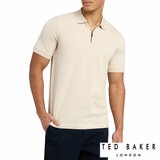 Ted Baker Men's Cyrile Zip Polo Shirt in Beige