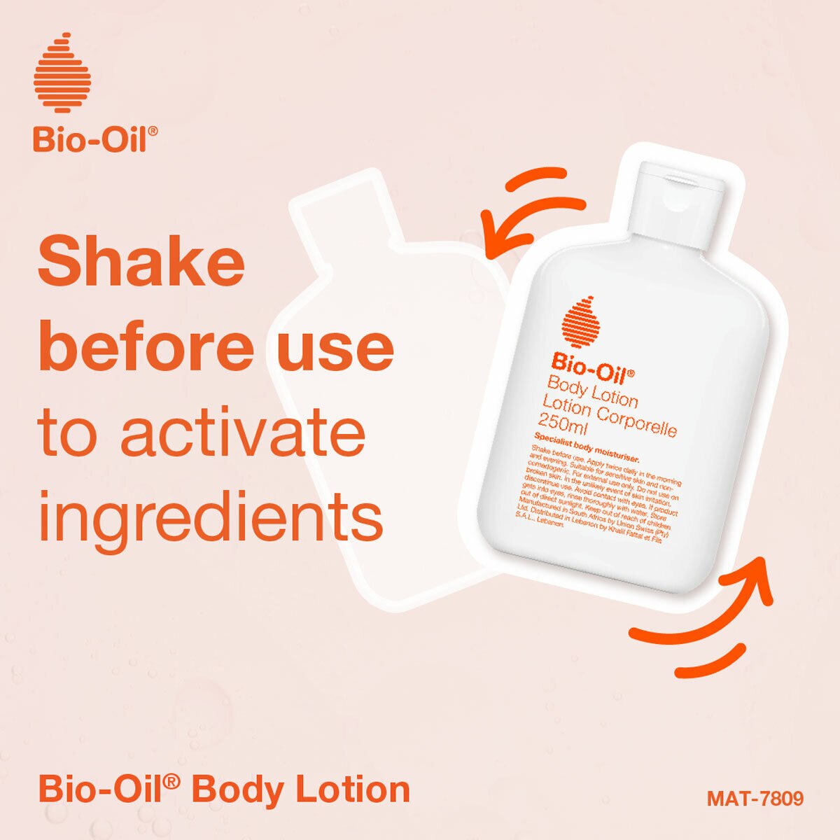 Bio-Oil Ultra Light Skin Care Moisturising Lotion 2 x 250ml