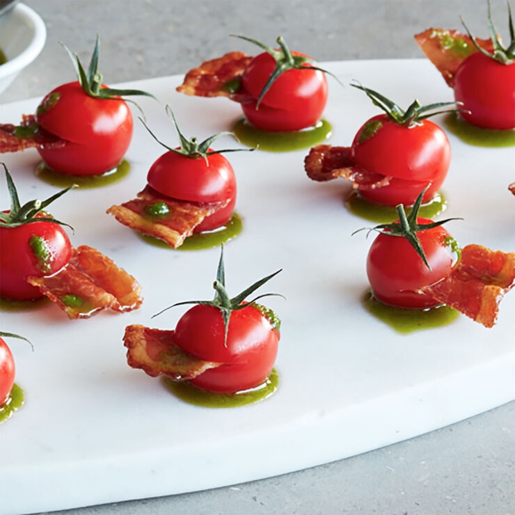 Cherry Tomatoes On The Vine Canape