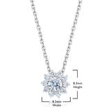 0.50ctw Round Brilliant Diamond Pendant, 14ct White Gold