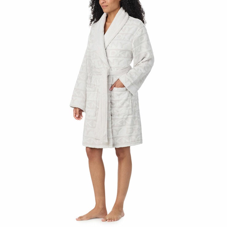 DKNY Ladies Frosted Robe