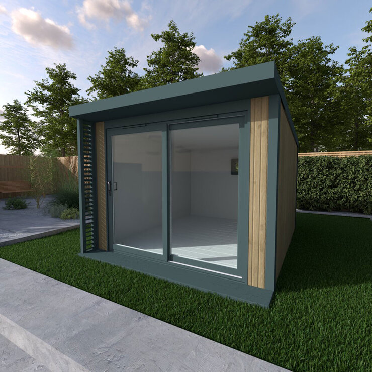 Installed Garden Room, Small Sizes, Basebox Plus by Green Retreats (up to 11m²)