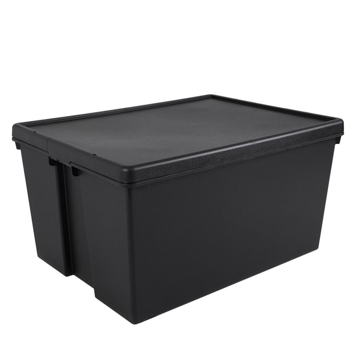 Wham 150L Recycled Heavy Duty Plastic Storage Box with Lid 2 Pack