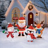 Buy 4pc Snowman, Santa, Moose, Penguin Lifestyle Image at costco.co.uk