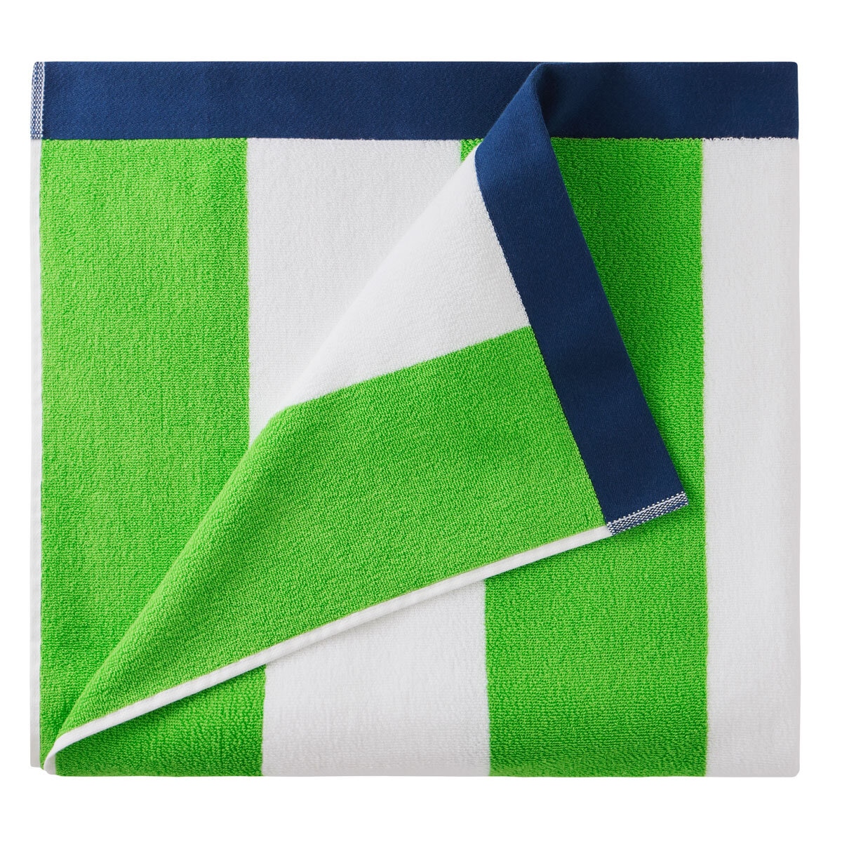 Colour Your Home Cabana Beach Towel 91 x 172 cm, Green