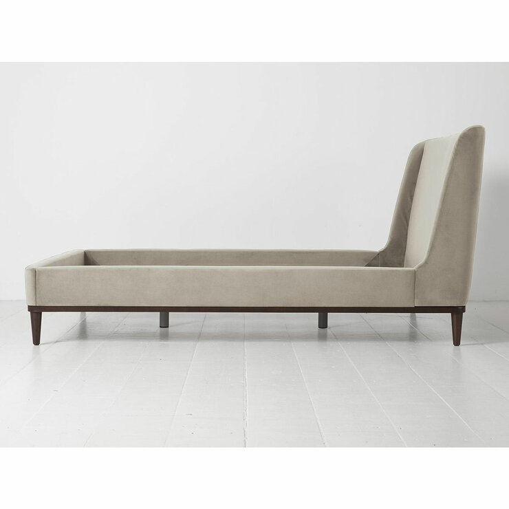 Swyft Bed 02 Beige Velvet Bed Frame in 3 Sizes Swyft Bed 02 Beige Velvet Bed Frame in 3 Sizes