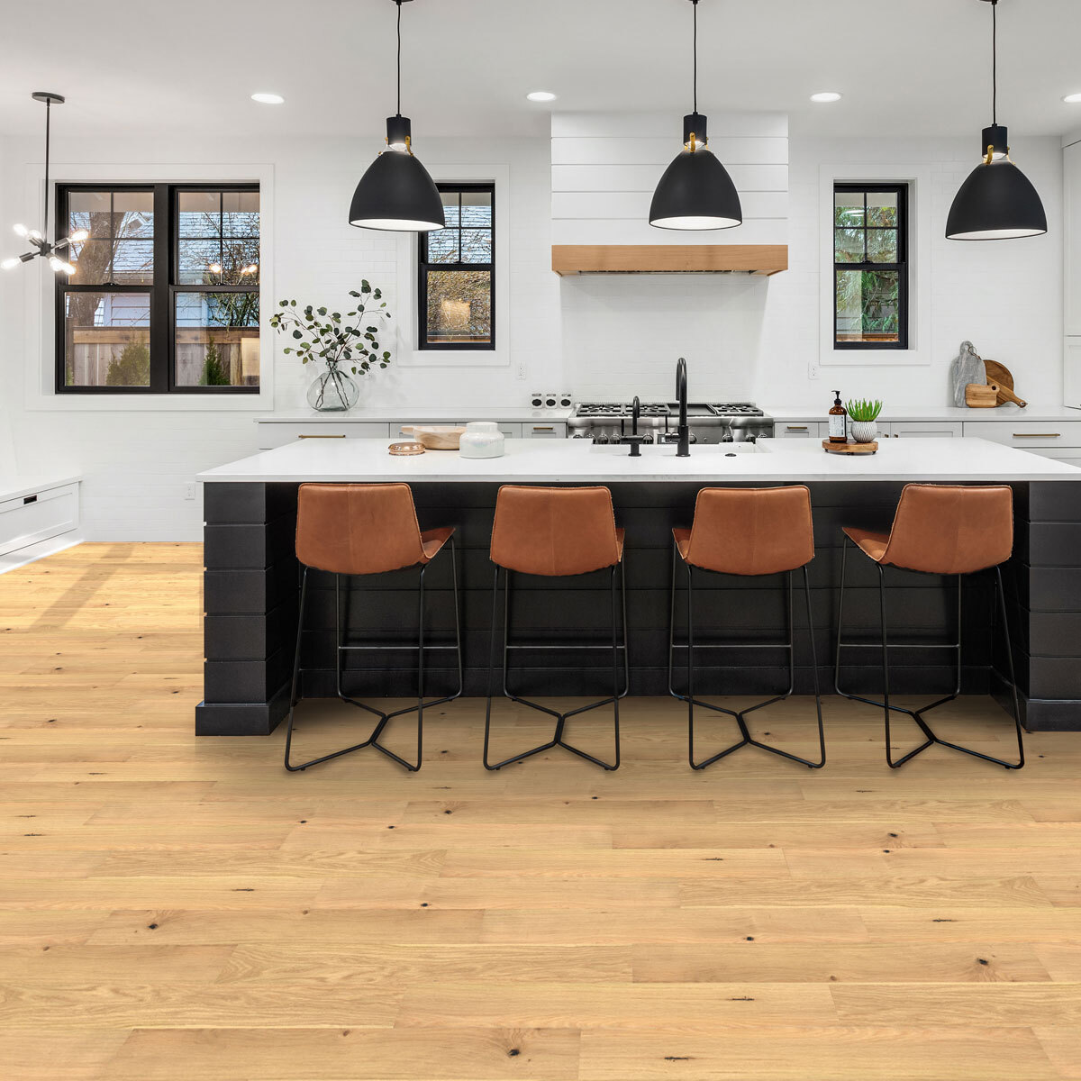 Golden Select Honey (Oak) Waterproof Engineered Hardwood Plank Flooring with Vinyl Core & Foam Underlay - 1.44 m² Per Pack