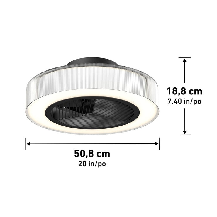 Artika Groove 20" (51cm) Fan Light with Remote Control