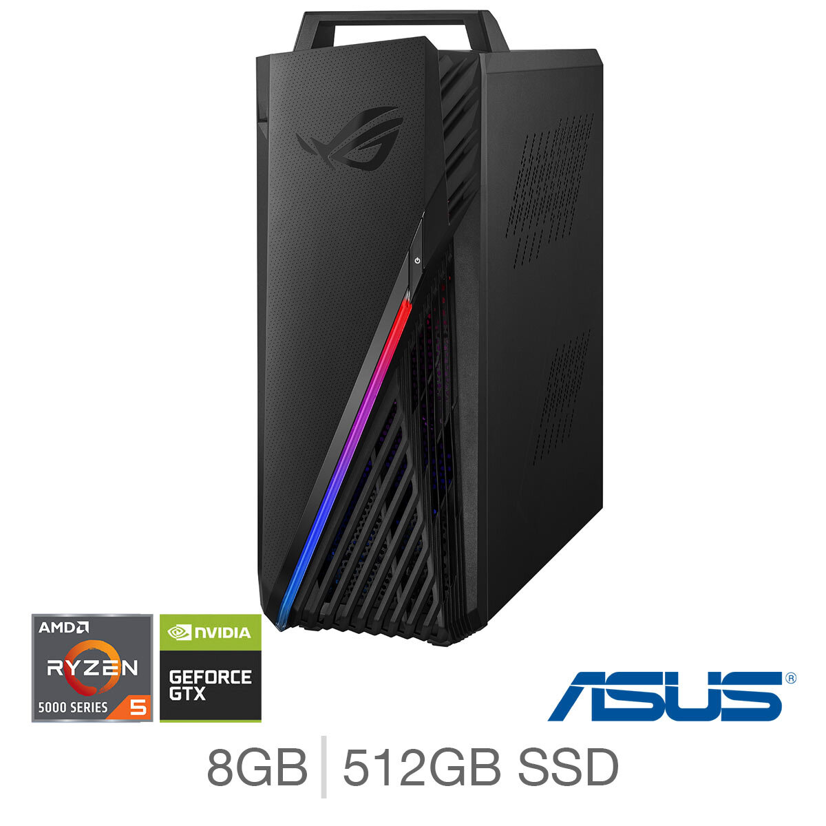 Buy ASUS ROG Strix G15, AMD Ryzen 5, 8GB RAM, 512GB SSD, NVIDIA GeForce GTX 1650, Gaming Desktop PC G15DK-R5600X176T at Costco.co.uk