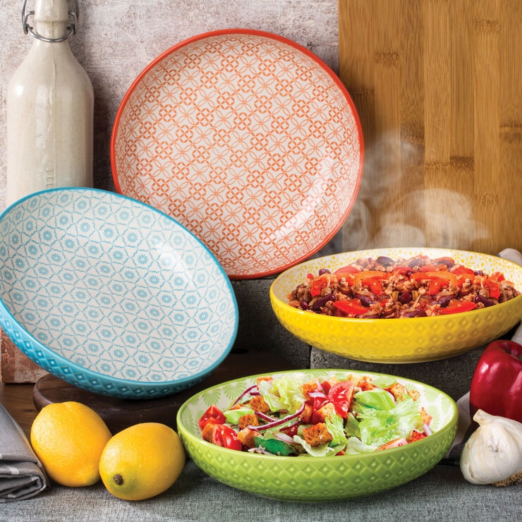 Signature Stoneware 4 Piece Serving Bowls Set Costco UK