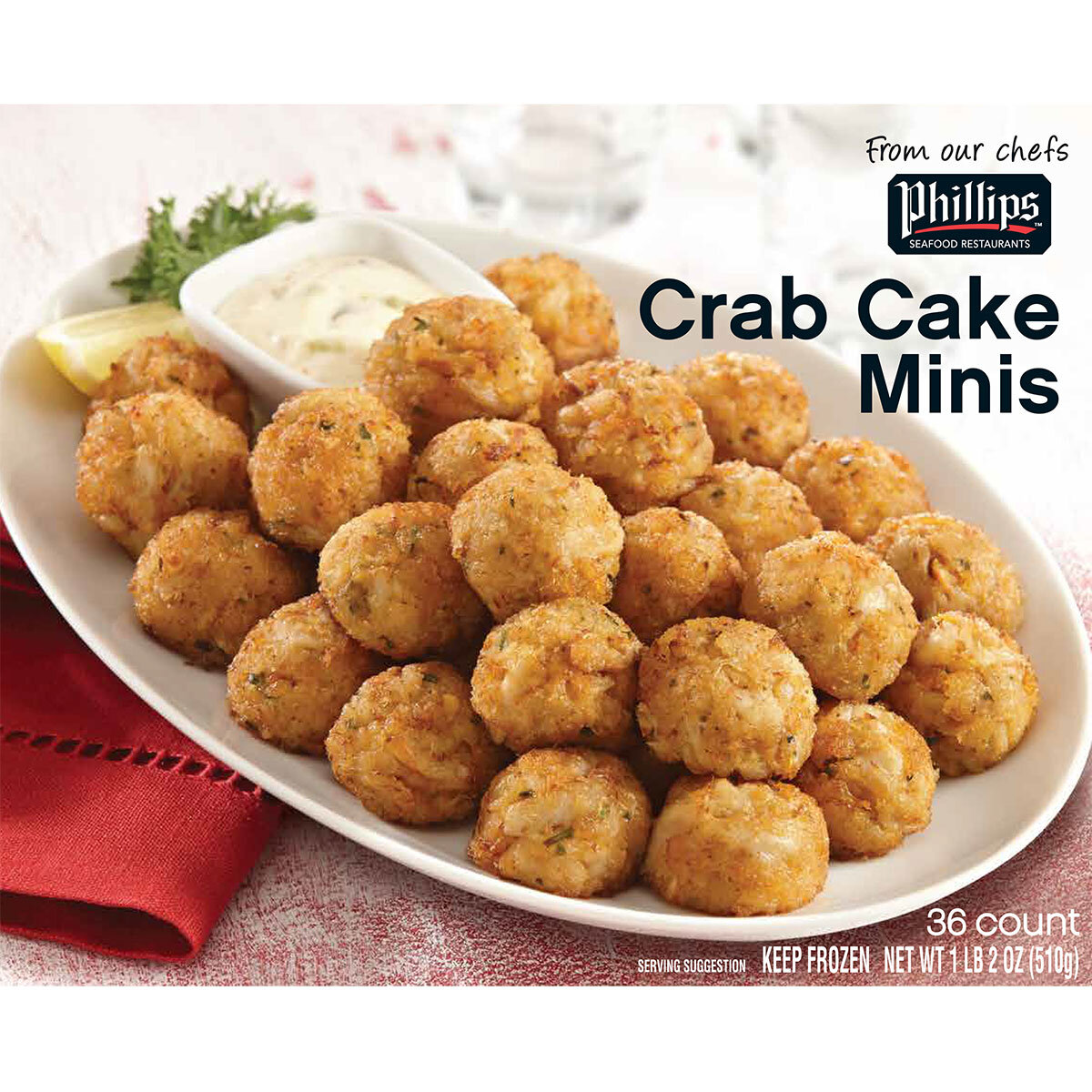 36 Pack of Phillips Crab Cake Minis