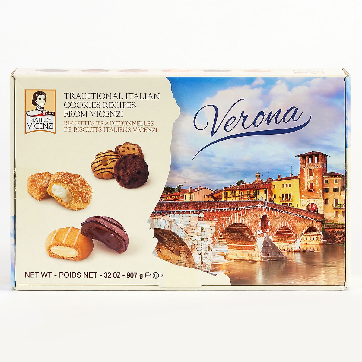 Vicenzi Verona's Traditional Italian Cookies Box, 907g