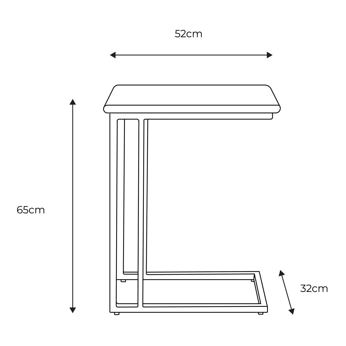 Gallery Moderna White Faux Travertine Sofa Table