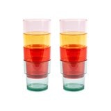 Navigate Strawberries & Cream Acrylic Tumblers, 8 Pack